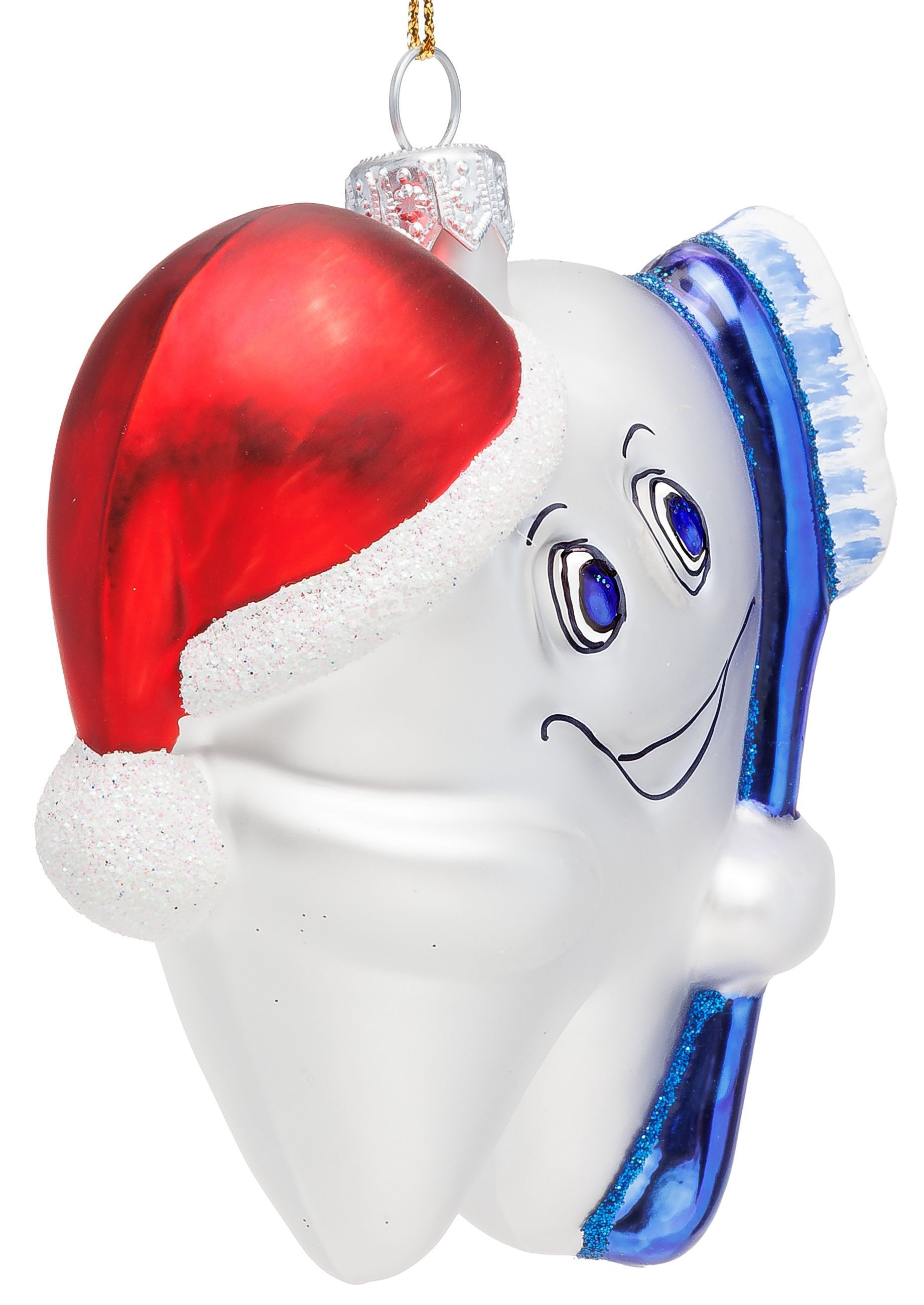 SIKORA Weihnachtsbaumkugel Zahn mit Bürste besondere Weihnachtskugel Glas F günstig online kaufen