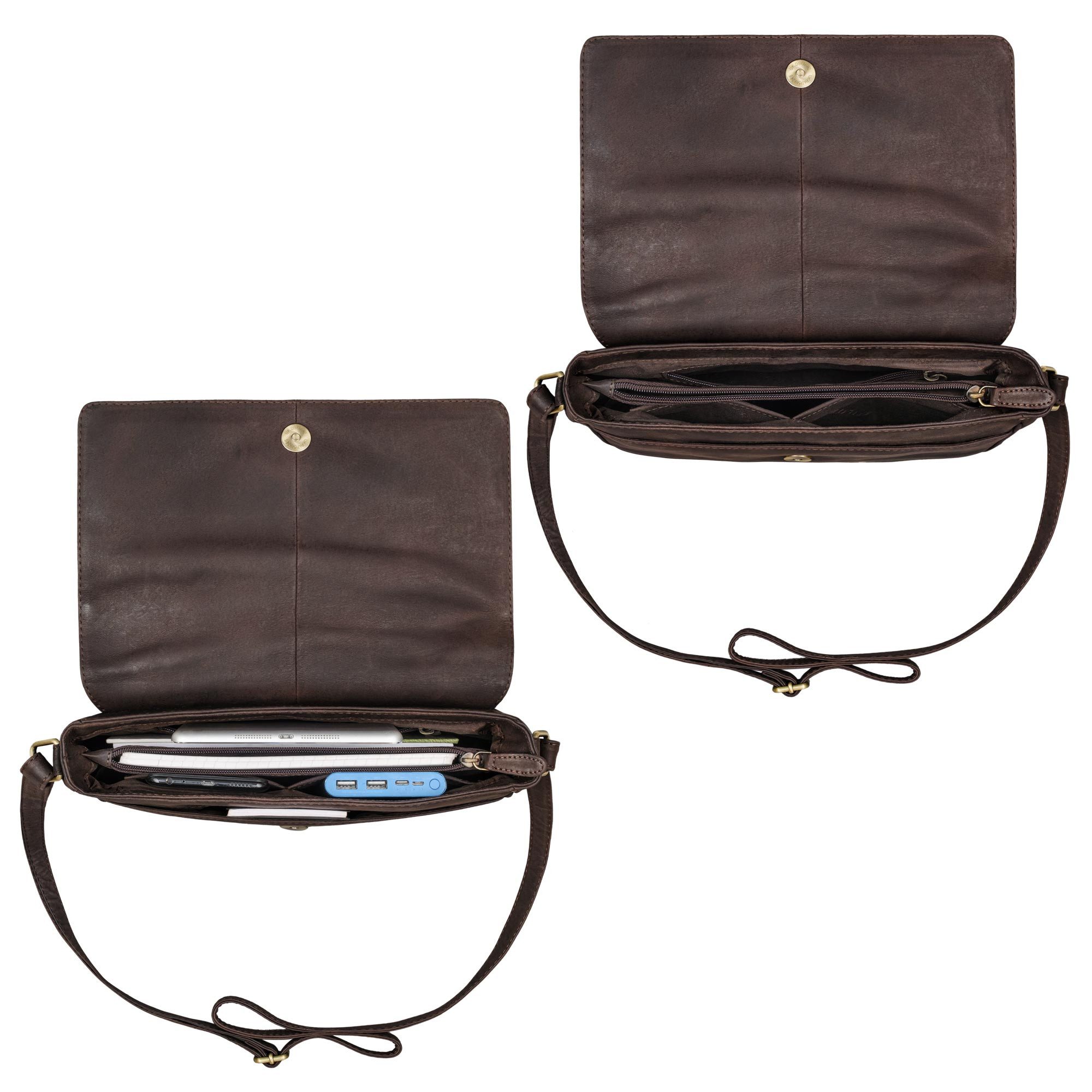 STILORD Handtasche "Ruth" Klassische Damen Handtasche zum Umhängen aus Leder klein