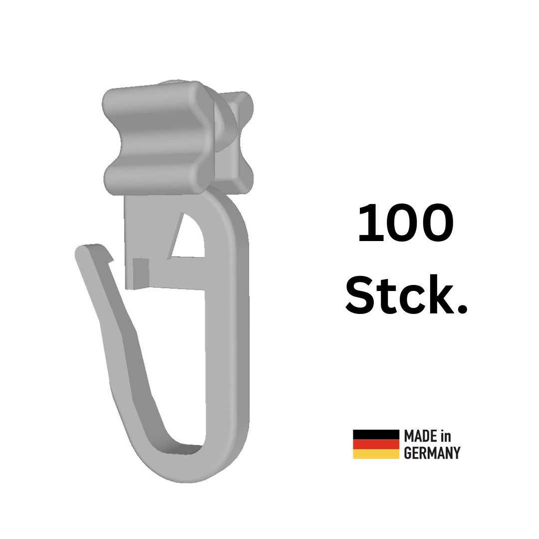 novumfix Gardinengleiter X-Gleiter, beweglich Faltengleiter weiß für 6mm In günstig online kaufen