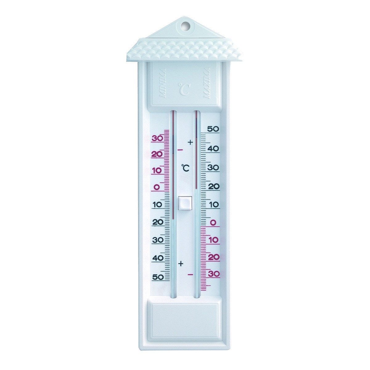 TFA Dostmann Gartenthermometer Maxima-Minima-Thermometer Analog wetterfest, Hergestellt in Deutschland