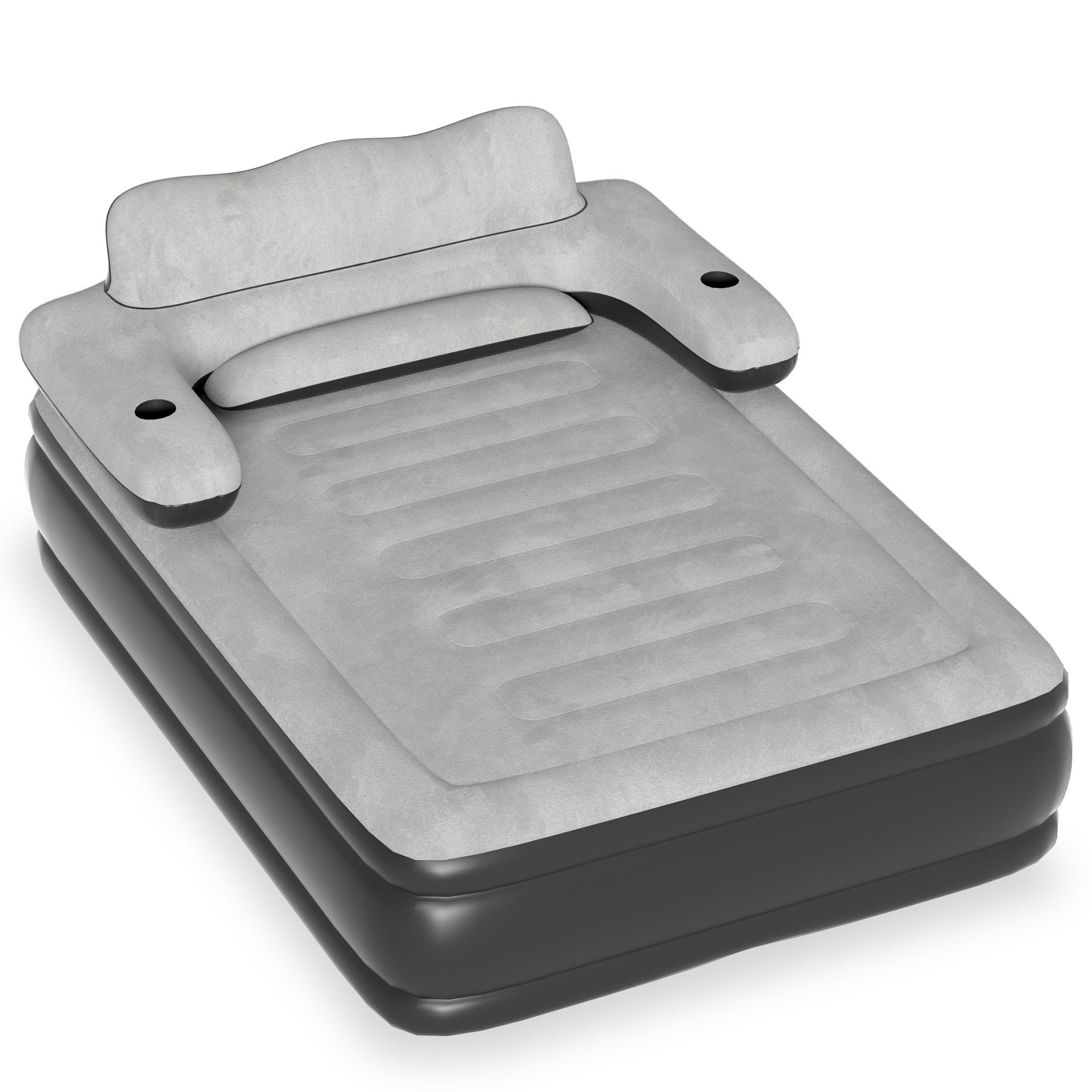 FIVMEN Luftbett Luftmatratze Flocked Selbstaufblasend mit Elektrischer Pumpe, Luftmatratze Luftbett Premium Gästebett Aufblasbare Matratze