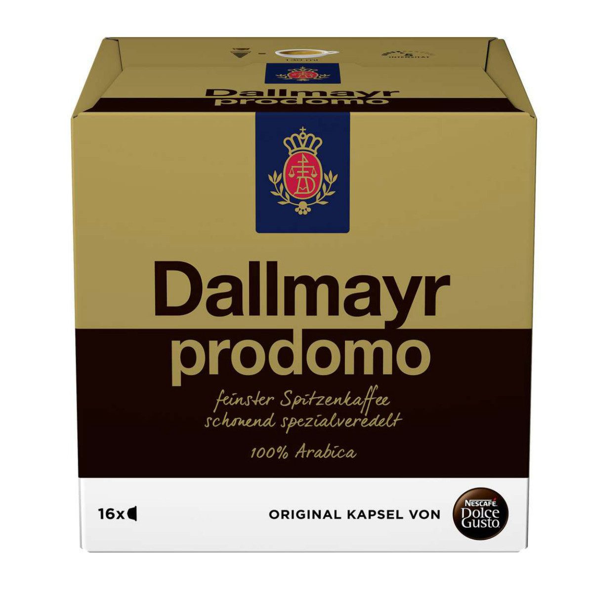 DALLMAYR Kaffee, Nescafe Dolce Gusto Dallmayr Prodomo Arabica 16 Kaffekapseln 3er Pack
