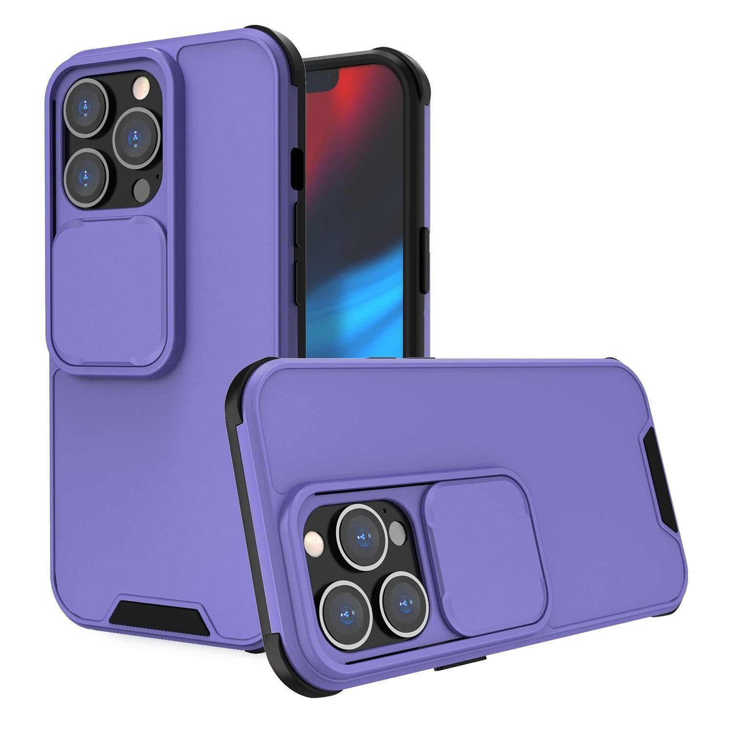König Design Handyhülle »Apple iPhone 13 Pro Max«, Schutzhülle für Apple  iPhone 13 Pro Max Handy Hülle Tasche Case Cover Violett
