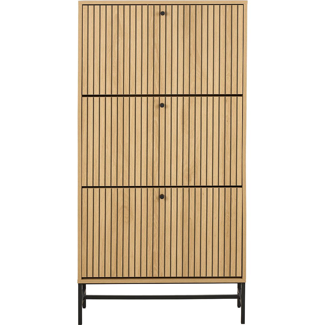 ACTONA GROUP Schuhschrank Albany Schuhschrank 3 Schubladen Natur.