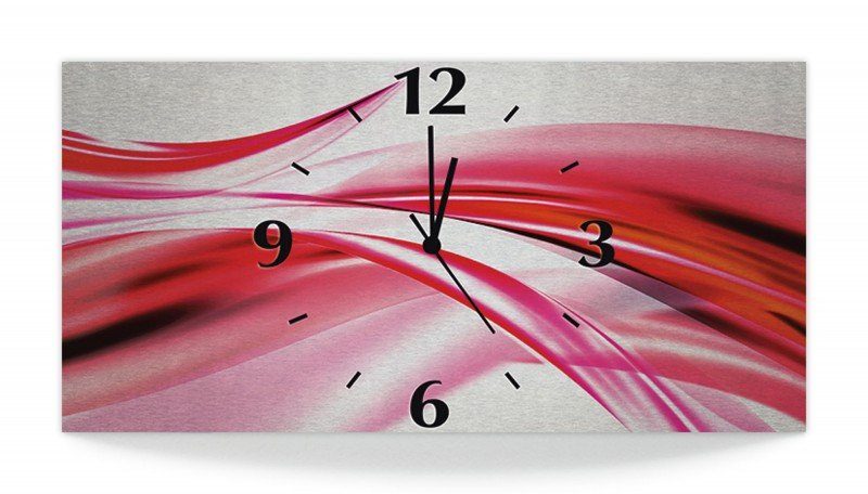 Online »2jennSchöne Abstrakt« Artland Pinke Wanduhr Welle KaufenOtto OXuPZTlkwi