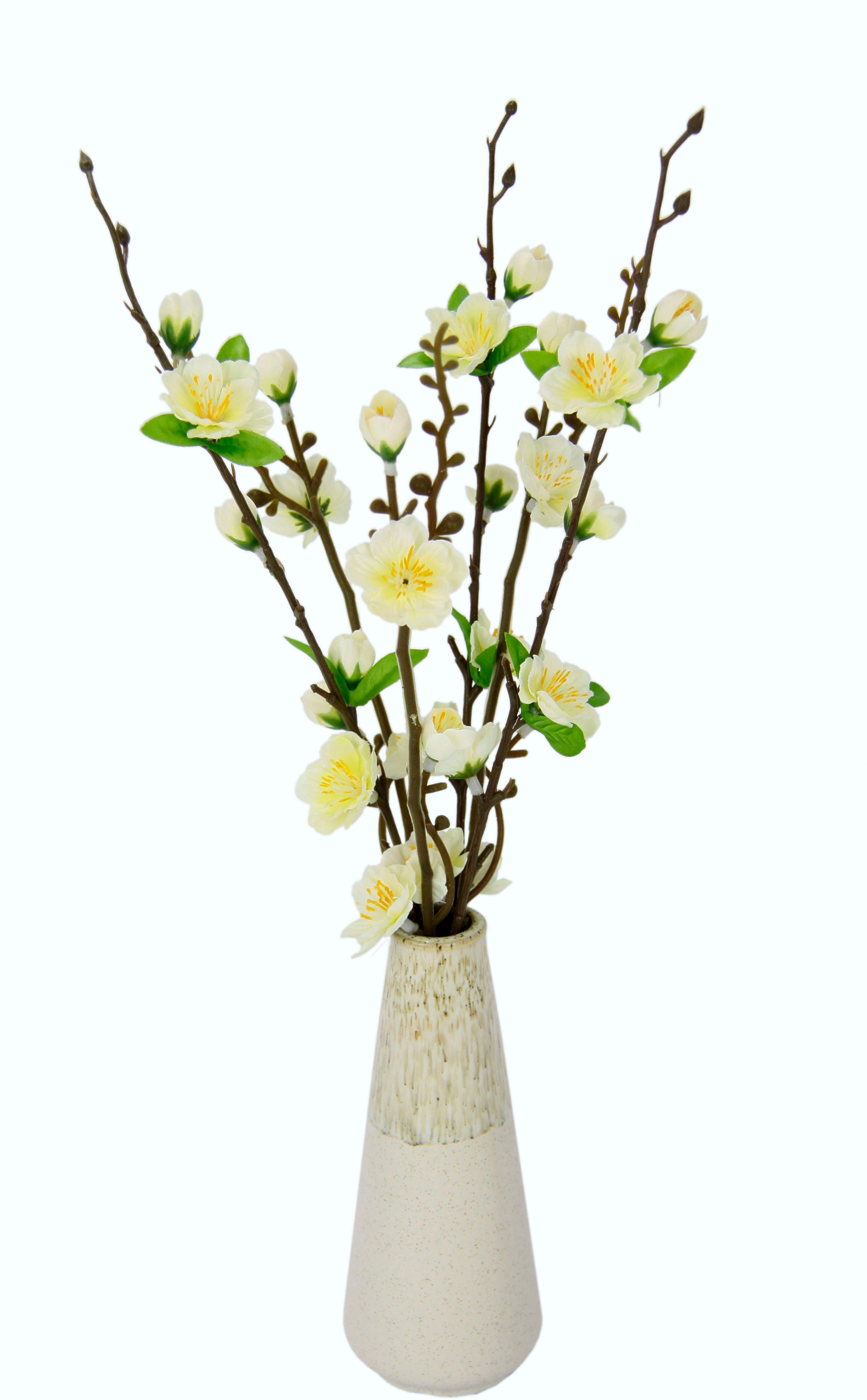 Kunstblume Kirschblütenbund, I.GE.A., Höhe 41 cm, Vase aus Keramik