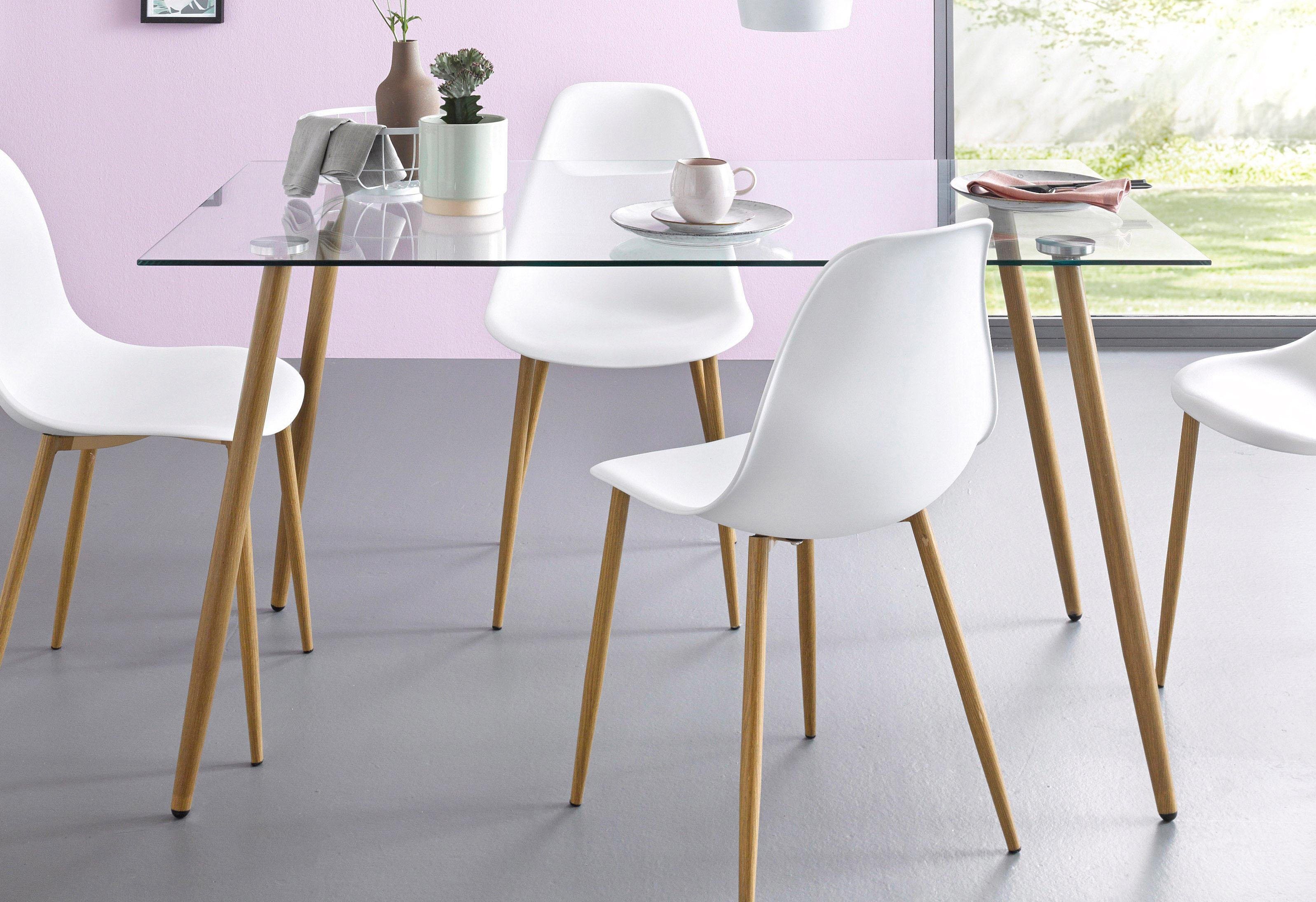 Glastisch, Breite 140 cm Glastisch, Breite 140 cm