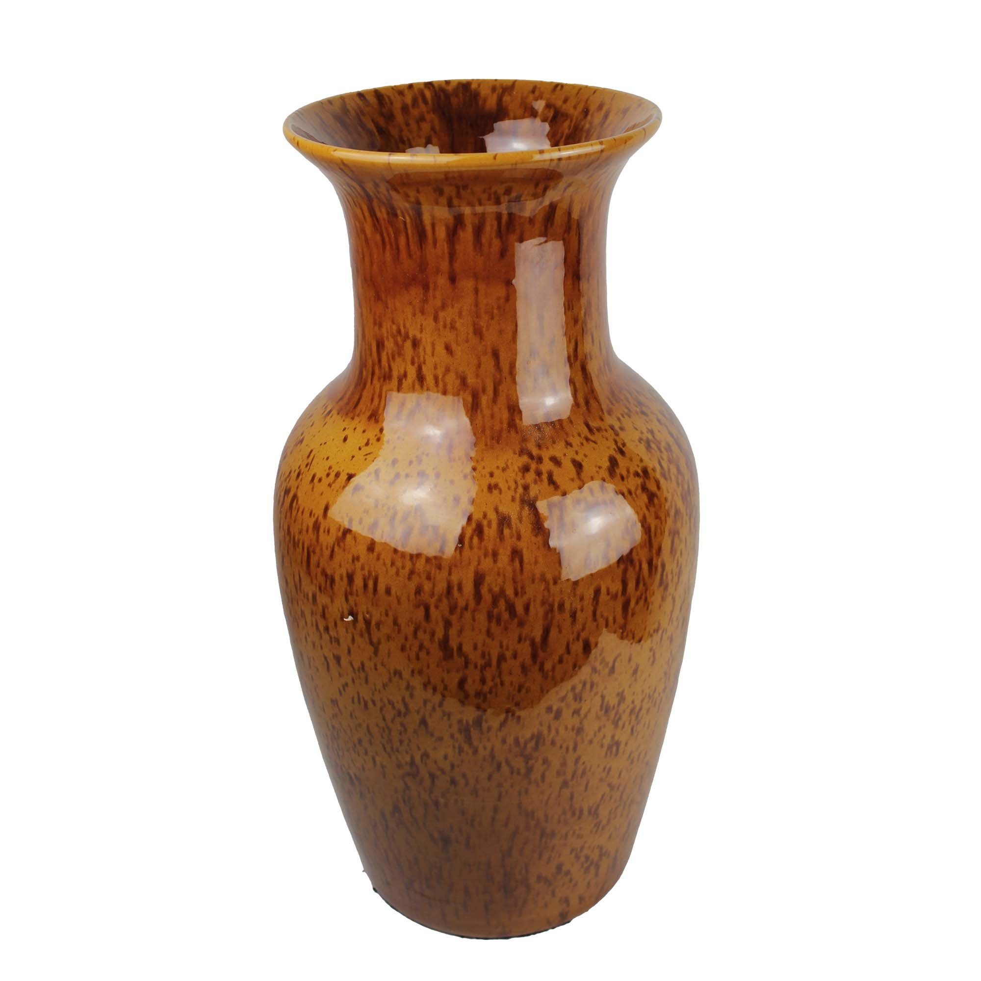 Keramik aus zur braun (1 aus Deko gefleckt Home Ideas Keramik Vase Cosy Stück), Dekovase Dekovase