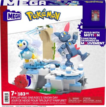 MEGA Spielbausteine MEGA Pokémon, Plinfa & Sniebels Schneetag, (183 St)