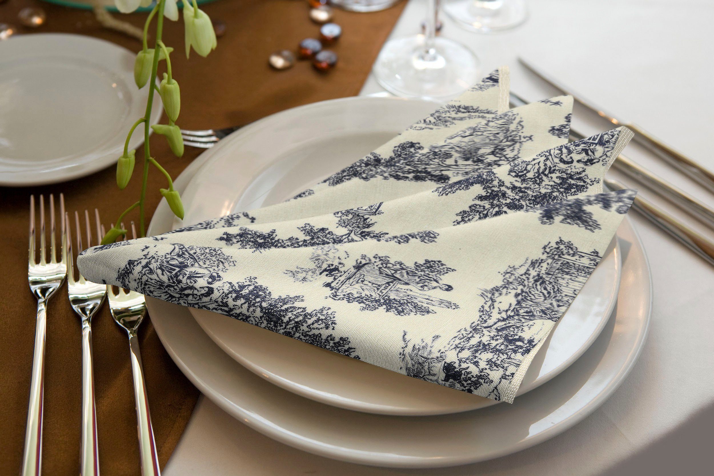 Adam Stoffserviette Good Old Days, (4 St), GOTS organic,zertifiziert durch CERES 0242Made in Germany