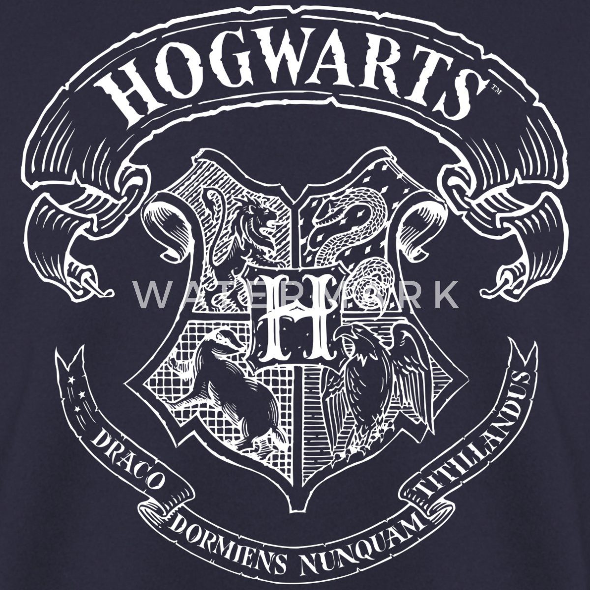 Spreadshirt Sweatshirt Harry Potter Hogwarts Wappen Zeichnung Unisex Pullover (1-tlg)