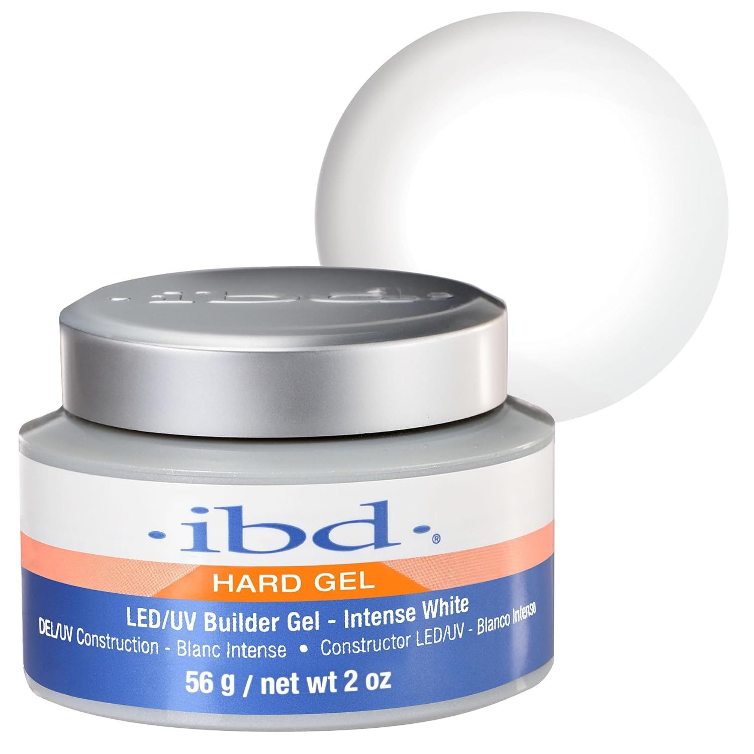 IBD UV-Gel IBD LED/UV Builder Gel Intense White Premium Nagelaufbau 56 g