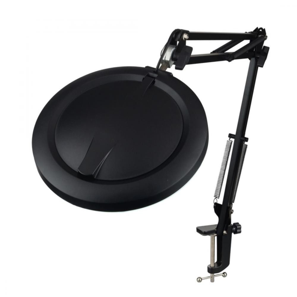 Semplix LED Arbeitslicht - Lupen-LED-Tischleuchte inkl. Tischklemme (schwarz)