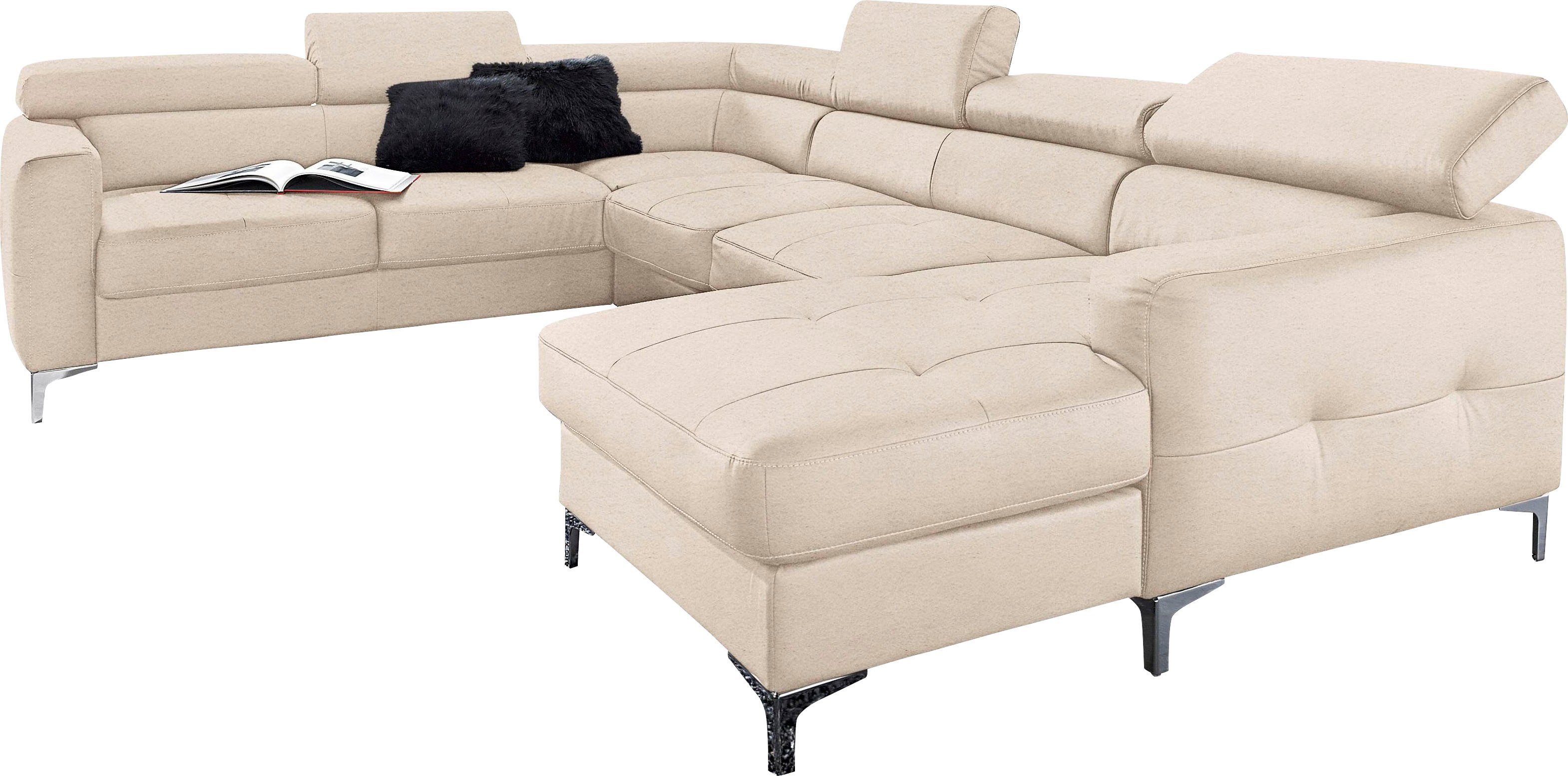 COTTA Polstergarnitur Sammy U-Form, (Set, Tiefe günstig online kaufen