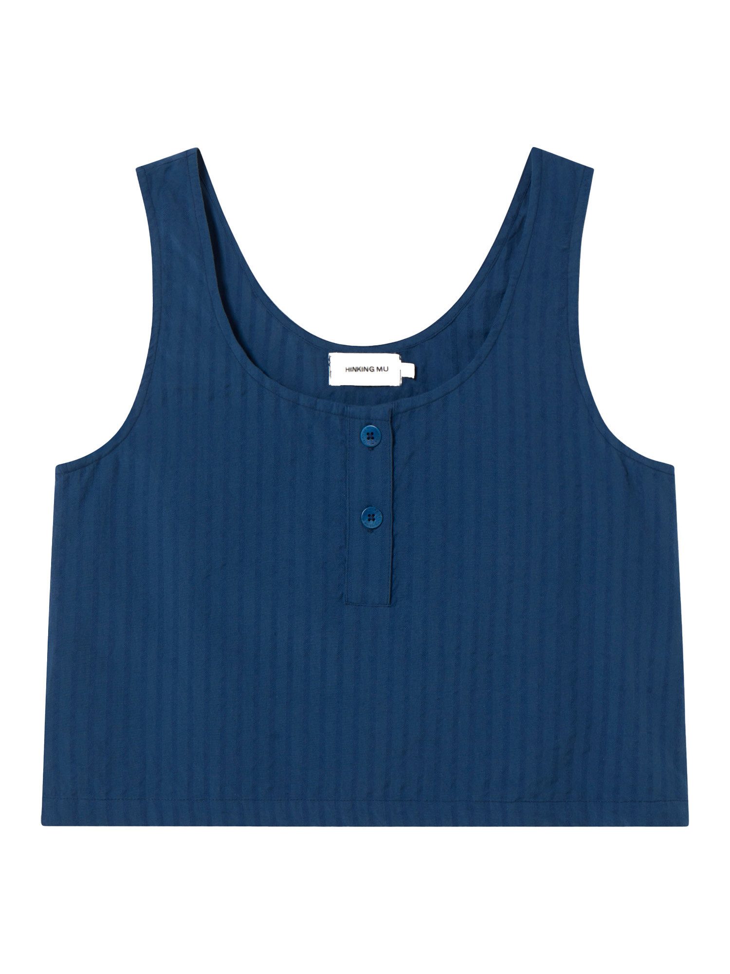 Thinking Mu Trägertop Cobalt Seersucker Justine Top