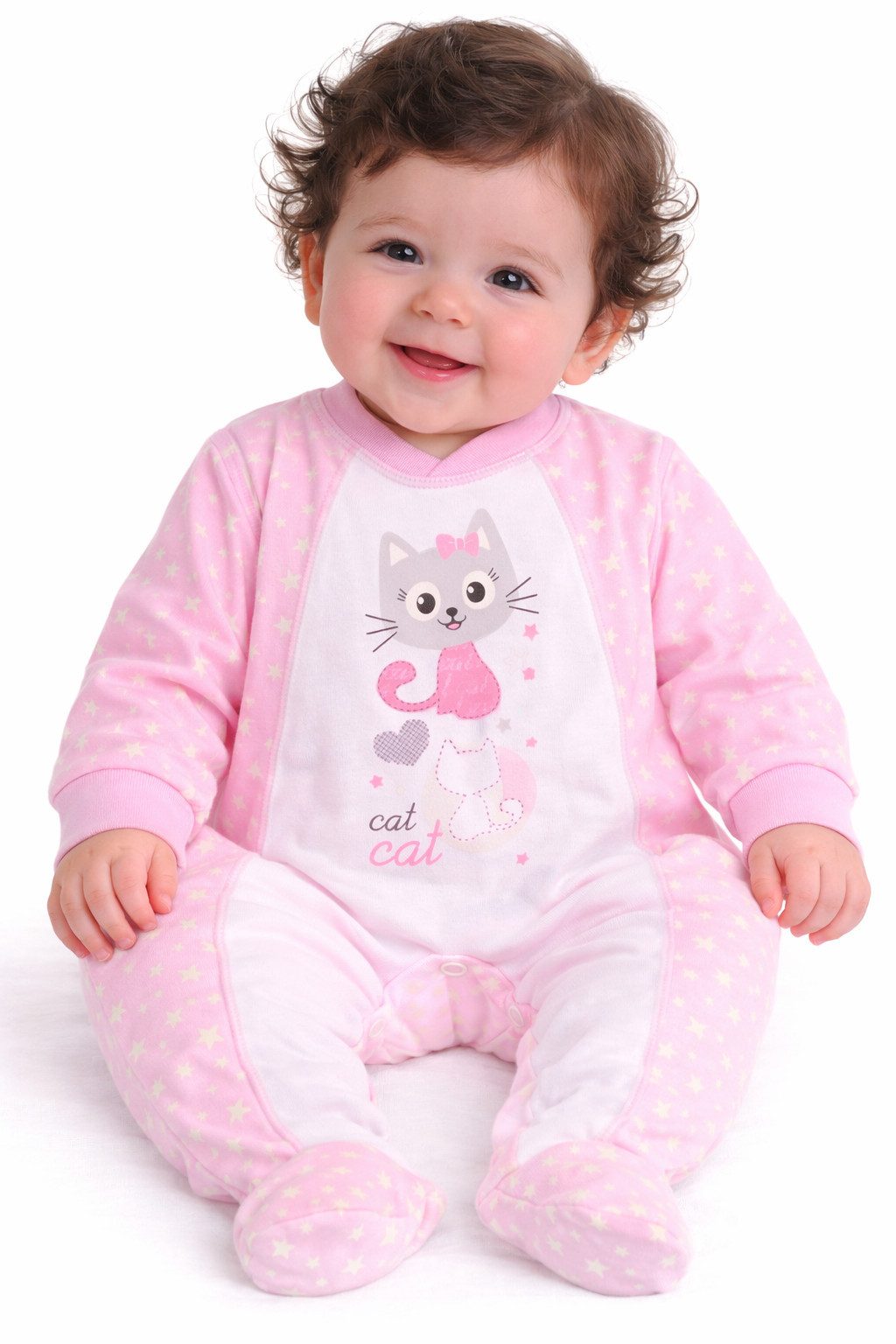 Strampler Baby Stramplerhose und Hemdchen Anzug Erstlingsset in Rosa