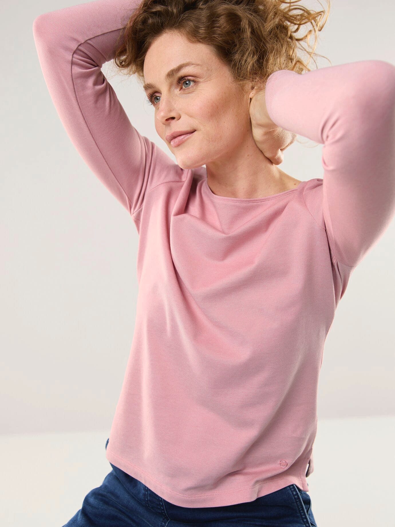 Walbusch Langarmshirt Damen Wärmendes Shirt Rundhals Langarm, wärmend – Bild 3 von 4