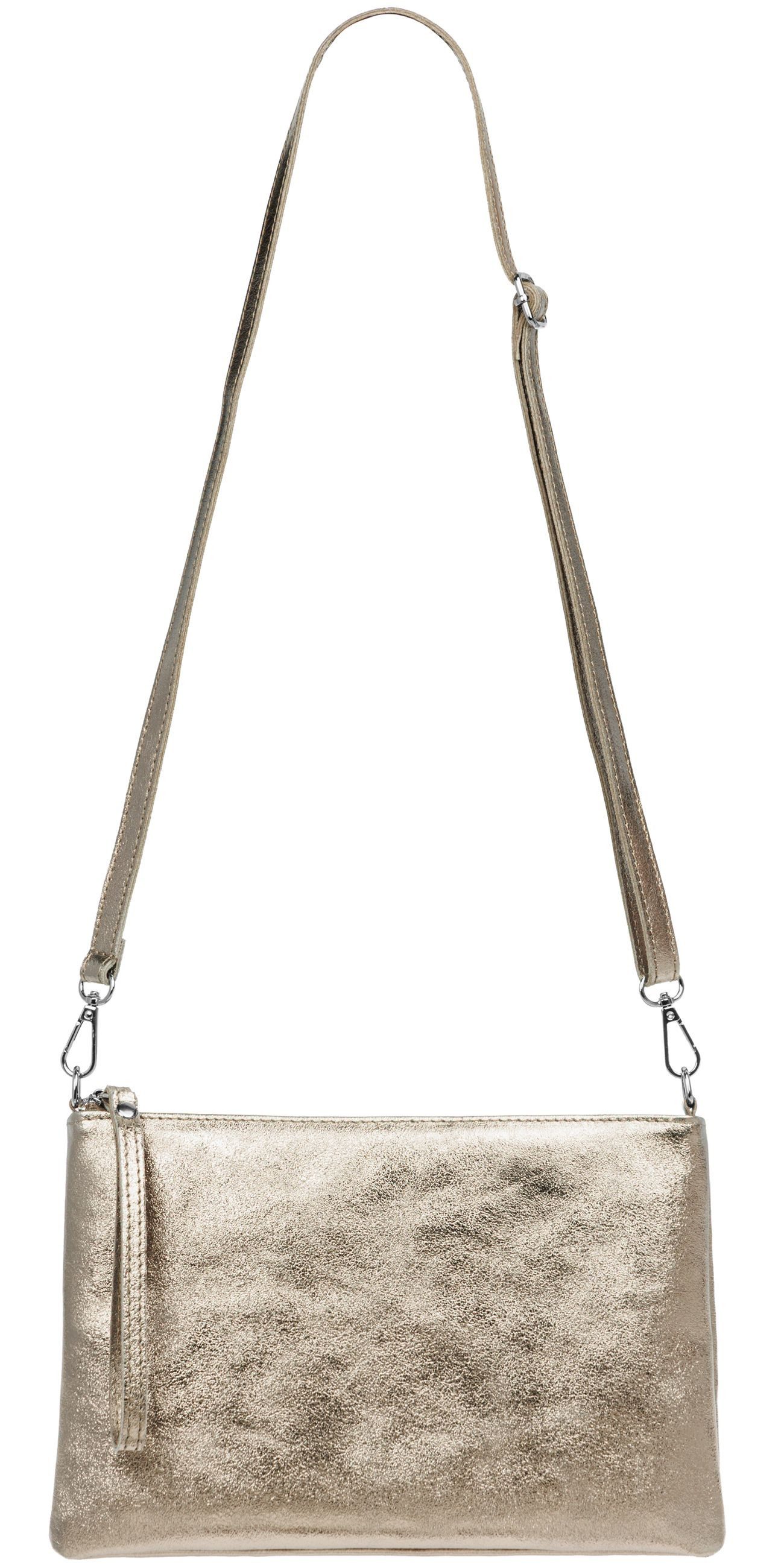 Caspar Clutch XL Leder Umhängetasche Damen günstig online kaufen