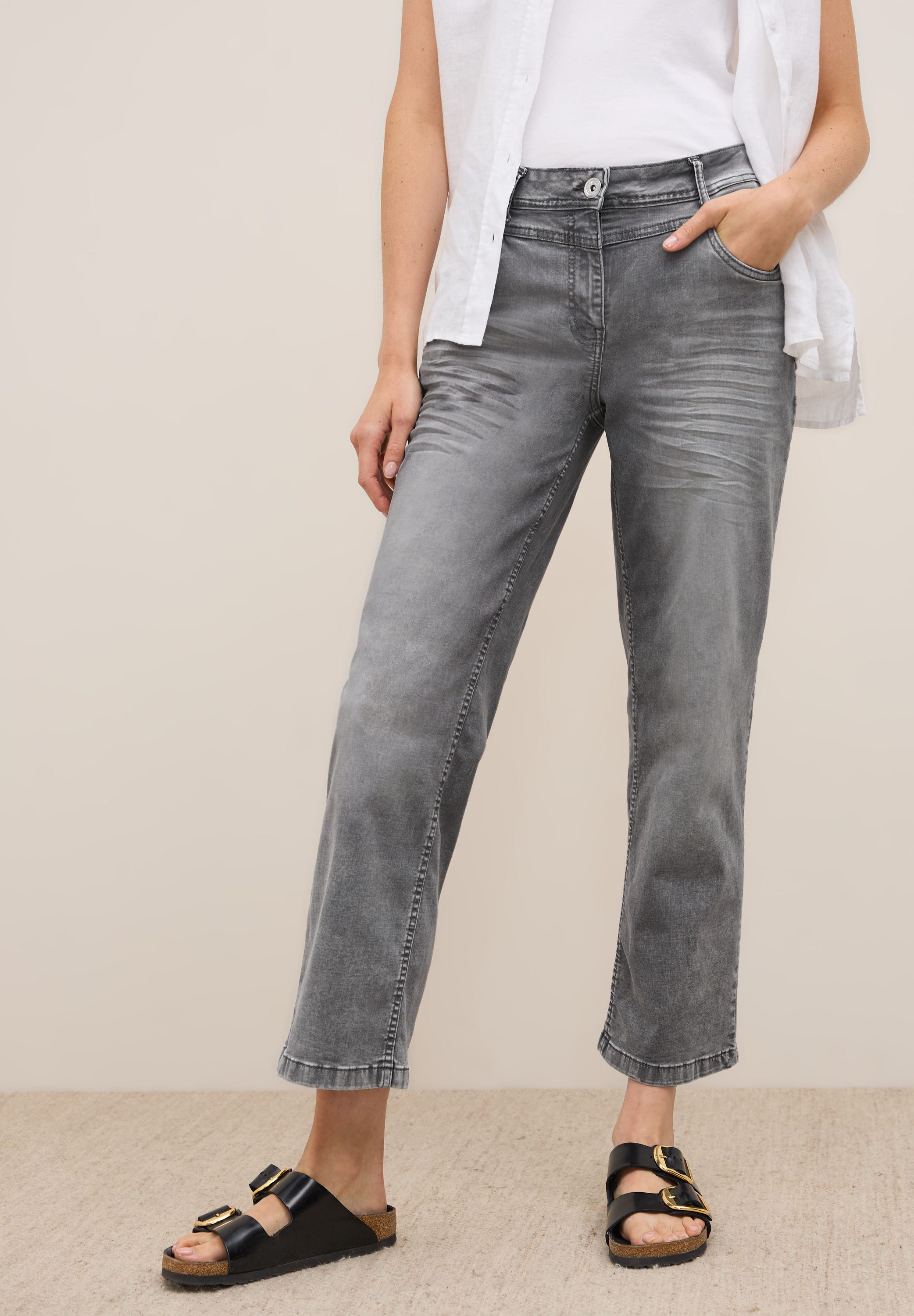 CECIL Loose-fit-Jeans High Waist