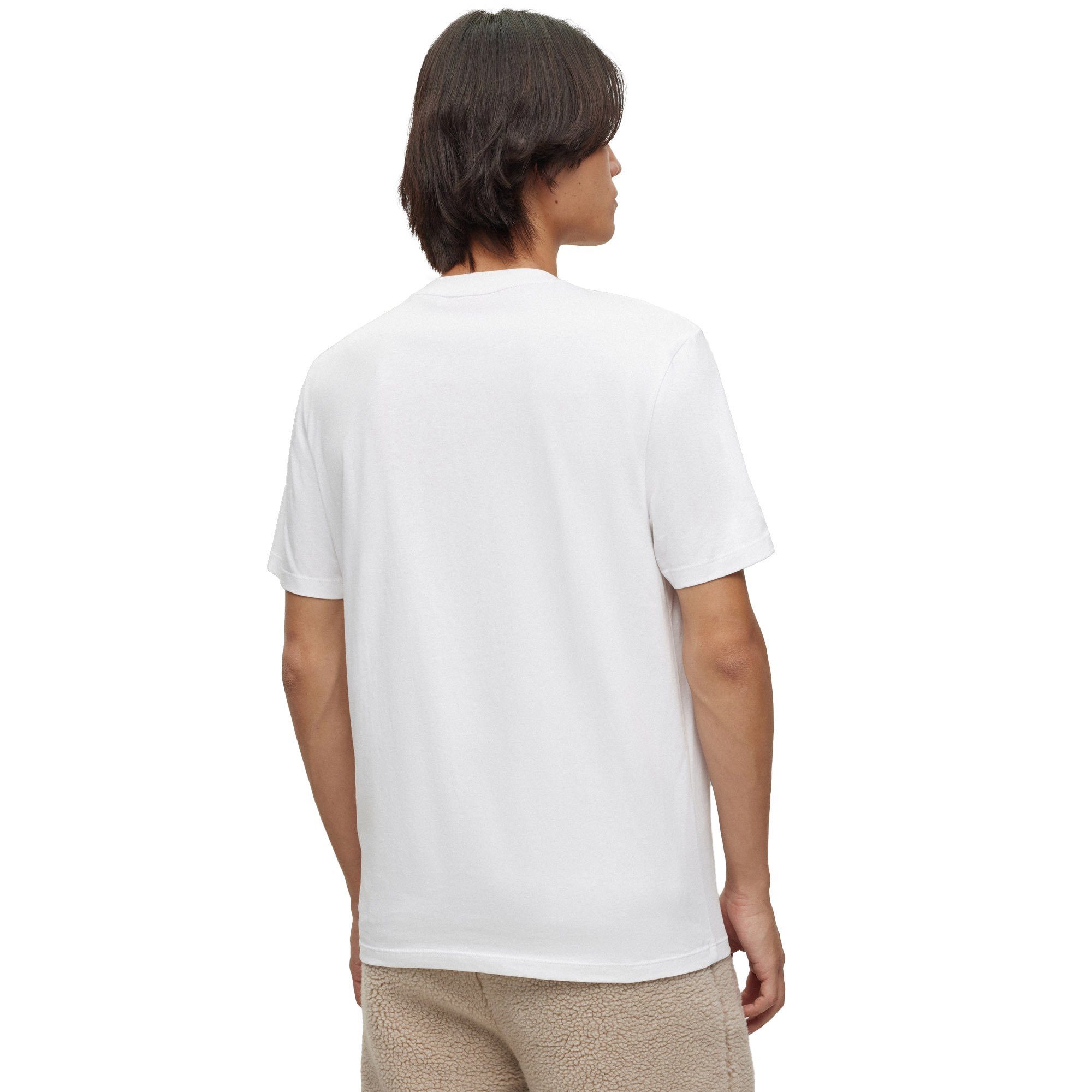 - T-Shirt Kurzarm DARPIONE, white HUGO open Rundhals, T-Shirt Herren
