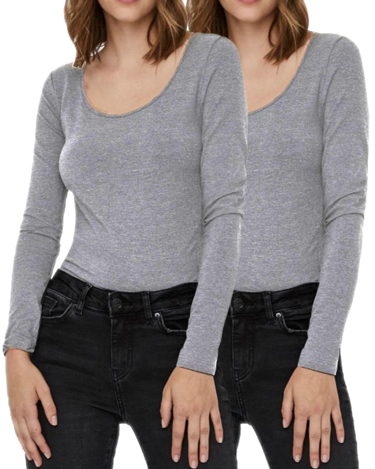 Vero Moda Langarmshirt stilvolle Longsleeves mit günstig online kaufen