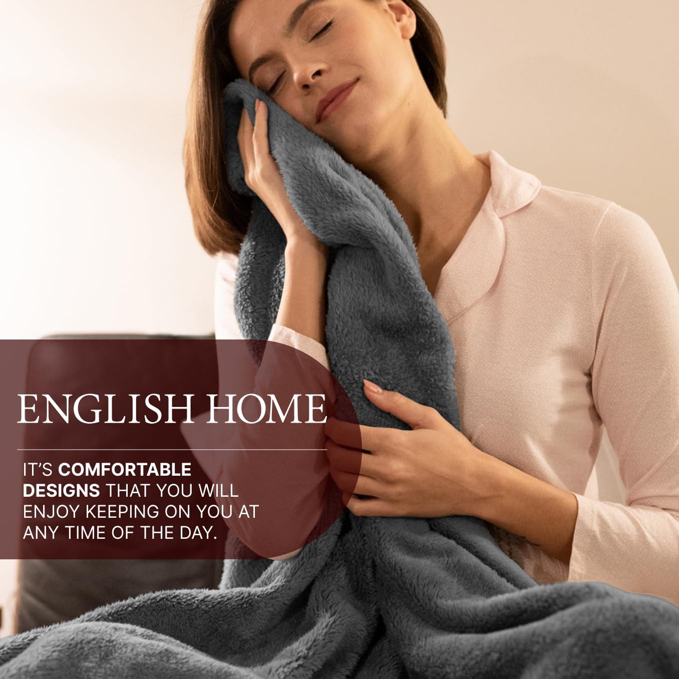 Wohndecke English Home Fleece-Überwurfdecke, weiche Plüschdecke günstig online kaufen