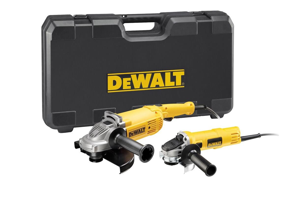 DeWalt Winkelschleifer Doppelset 230/125mm, (Set), max. Scheibendurchmesser: 125 mm / 230 mm, Antriebsspindel: M 14