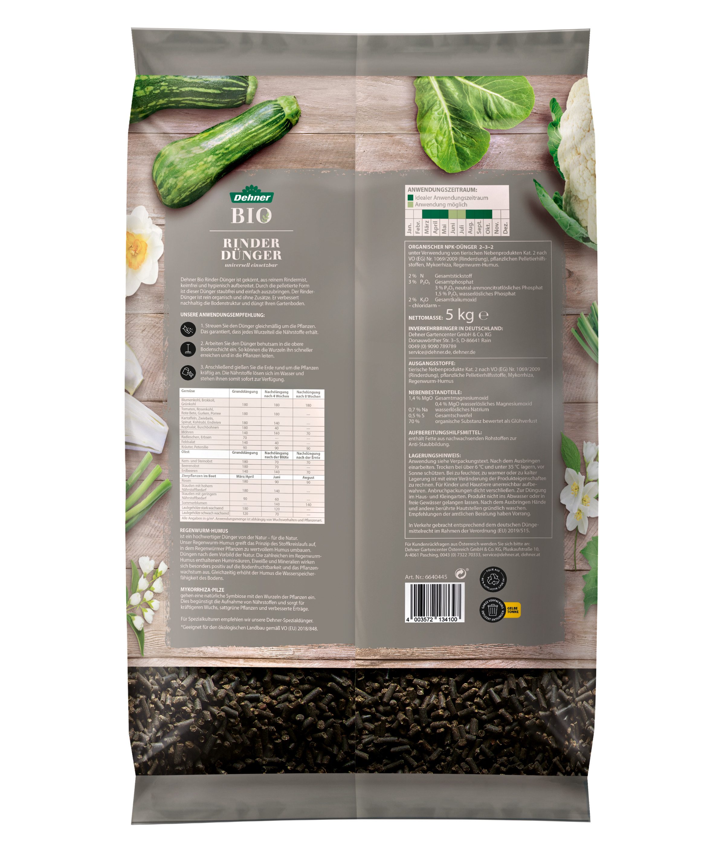 Dehner Gartendünger Bio Rinder-Dünger, hochwertiger Naturdünger, günstig online kaufen
