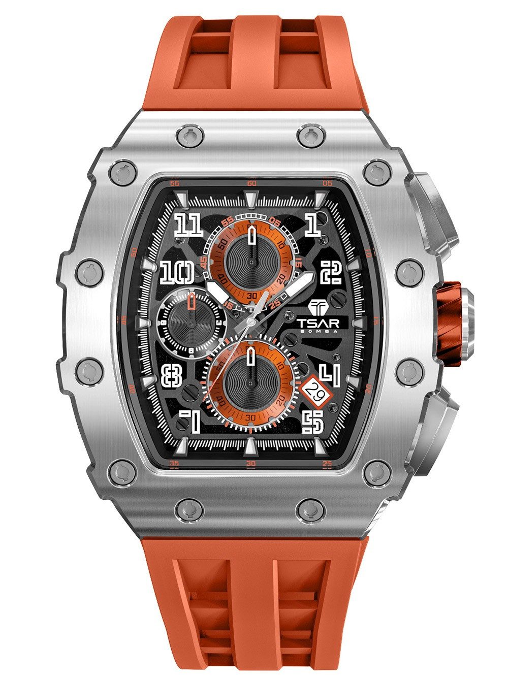 Tsar Bomba Quarzuhr Tsar Bomba TB8204Q-11 Herrenuhr Elemental Chronograph 44mm 5ATM Tsar Bomba TB8204Q-11 Herrenuhr Elemental Chronograph 44mm 5ATM