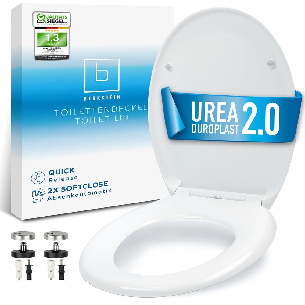 Benkstein WC-Sitz Premium Toilettendeckel antibakteriell oval günstig online kaufen