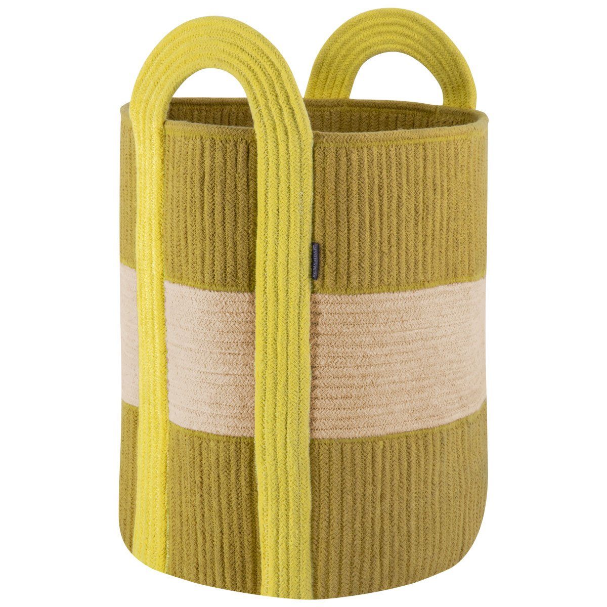 Remember Aufbewahrungskorb COLOMBO Groß aus Baumwollseil, Gelb, Ø 40 x H 58 günstig online kaufen