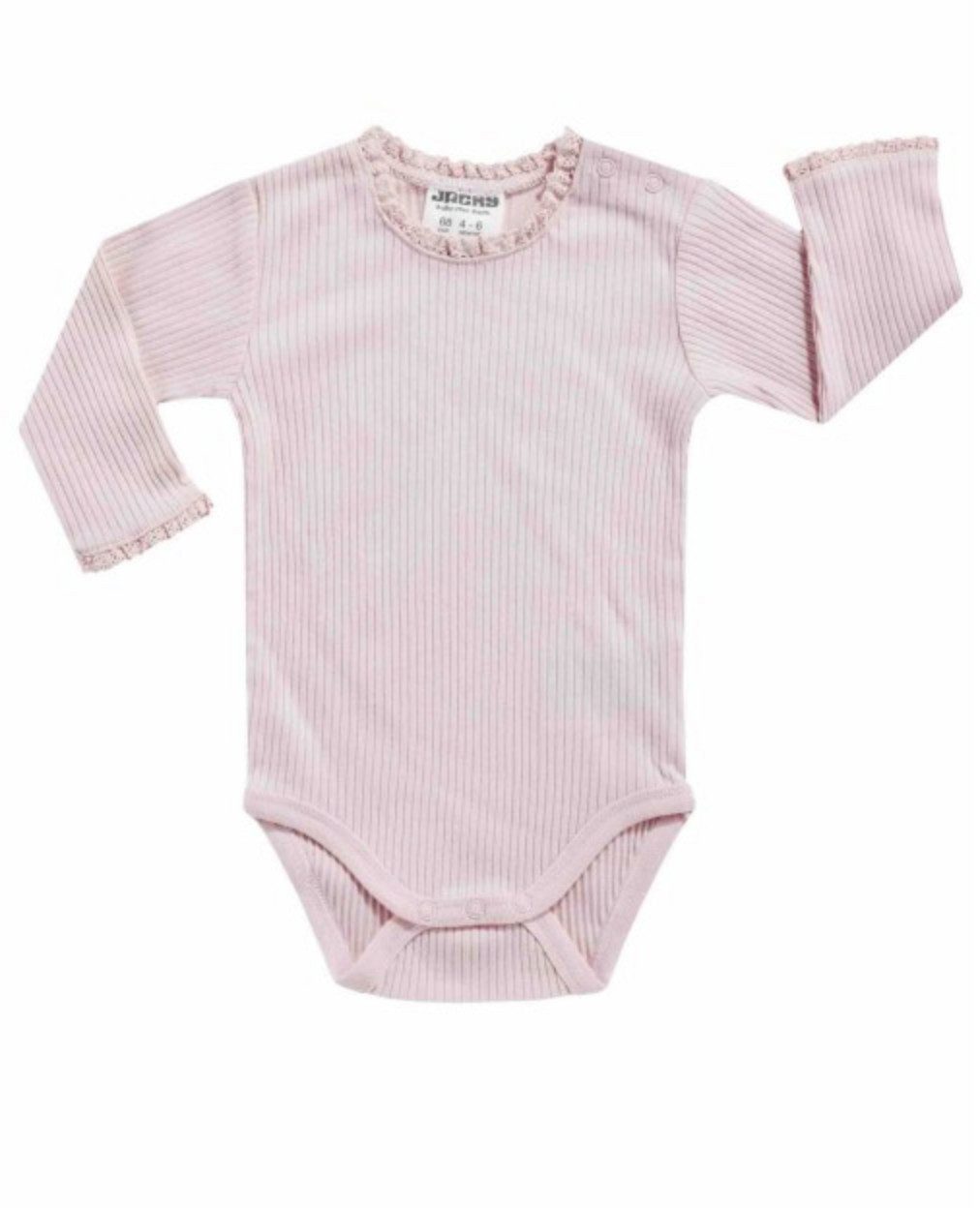 Langarmbody Baby Mädchen Langarmbody Rippstruktur Baumwolle