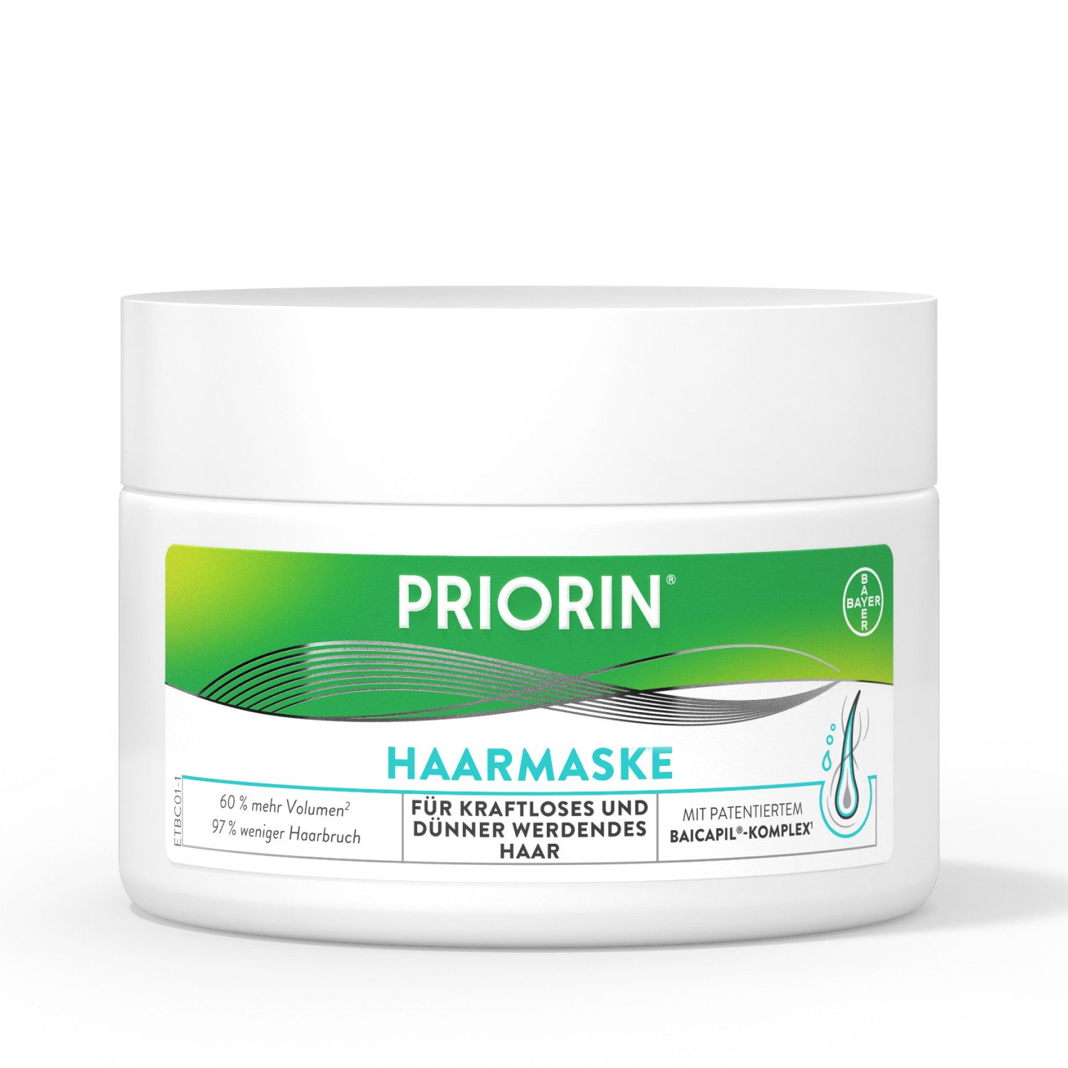 Priorin® Haarkur Haarmaske, Priorin® Haarmaske pflegt und stärkt kraftloses, dünner werdendes Haar von Priorin®