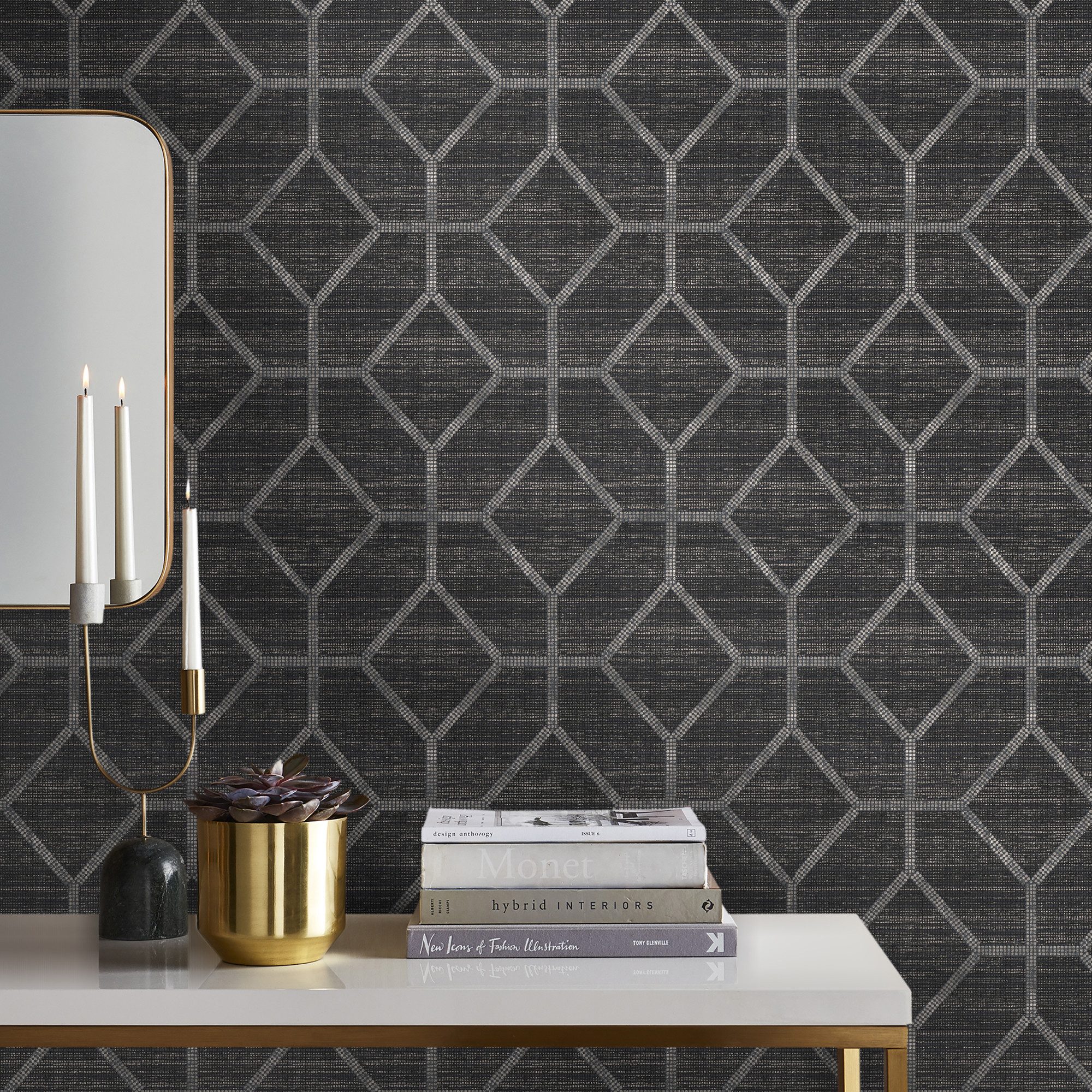 Sublime Vliestapete GEO TEXTURE, geprägt, 3D-Optik, (1 St), Design Tapeten