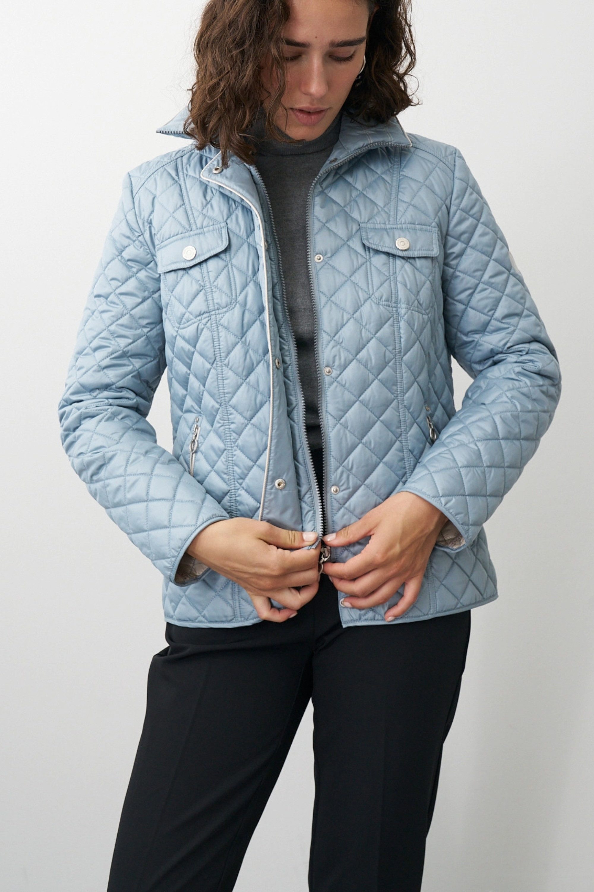 Barbara Lebek Steppjacke Moderne Frühlingsjacke, Damenjacke oder Übergangsjacke mit Steppmuster