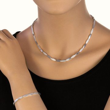 SilberDream Schmuckset SilberDream Collier & Armband Fantasie (Schmuckset, 2-tlg., Schmucksets), Damen Schmucksets aus 925 Sterling Silber, Farbe: silber