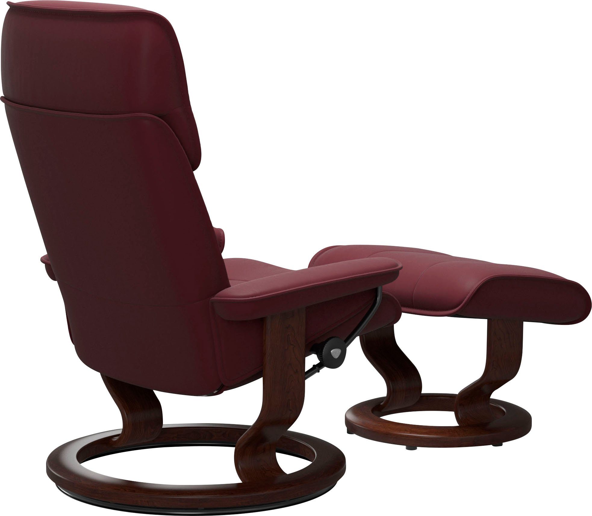 Stressless® Relaxsessel Admiral (Set, Relaxsessel inkl. Hocker), mit Classic Base, Größe M & L, Gestell Braun