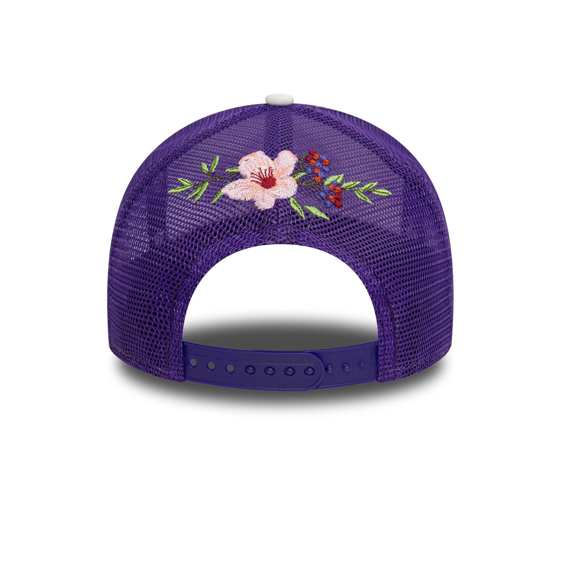 New Era Trucker Cap A-Frame Trucker NBA Flower LA Lakers