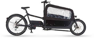Prophete E-Bike CARGO Plus 22.ETL.10, 8 Gang Shimano Acero Schaltwerk, Kettenschaltung, Mittelmotor, 630 Wh Akku