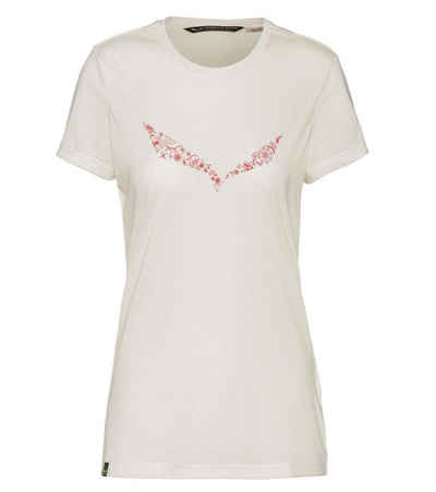 Salewa T-Shirt »SALEWA Solid DRI-Release T-Shirt weiches Damen Shirt für Outdooraktivitäten Freizeit-Shirt Weiß«