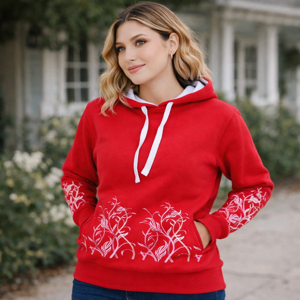 NexGenOutfits Fleecepullover Damen Fleece Kapuzenpullover Pulli Sweatjacke