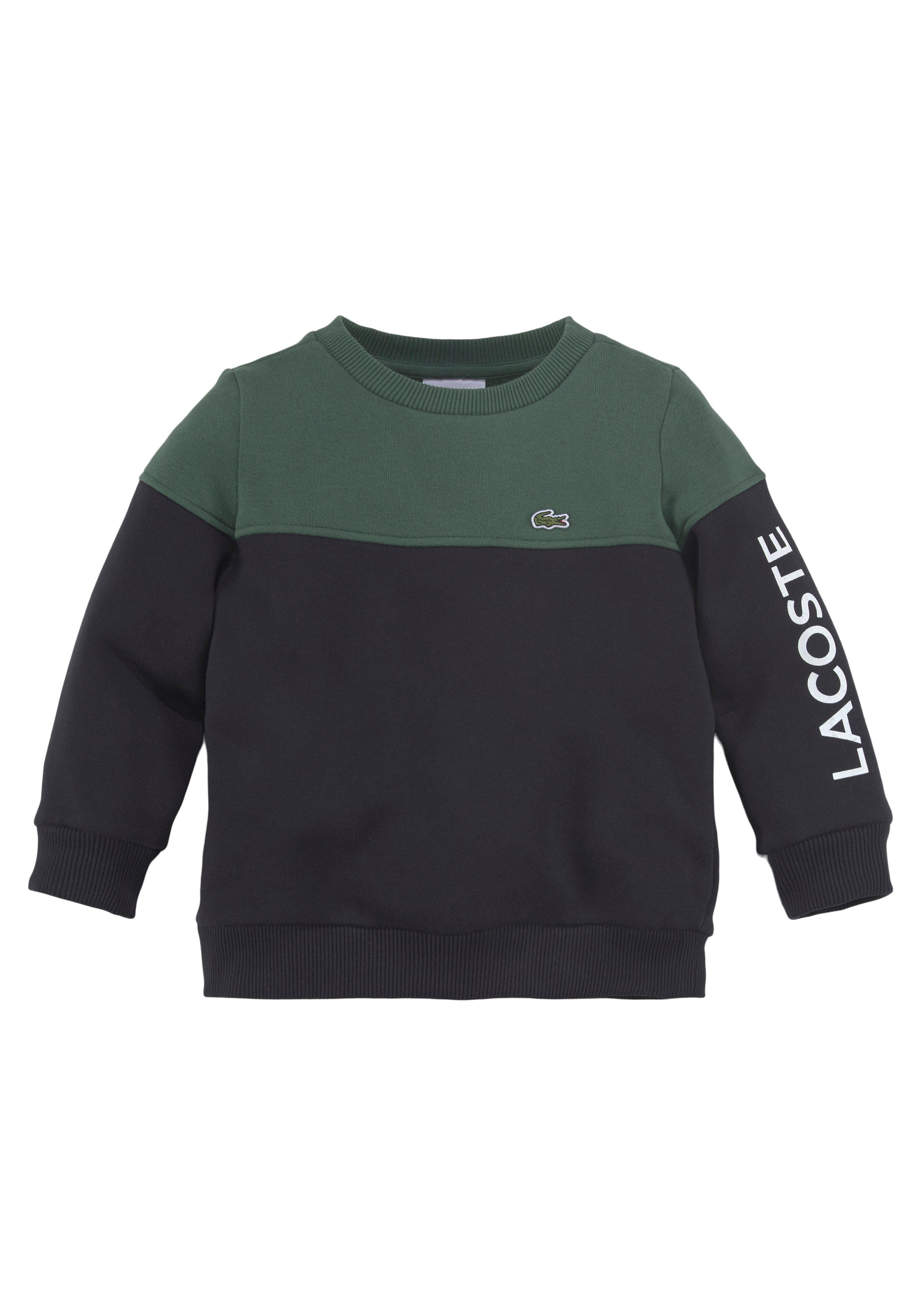 Lacoste Sweatshirt mit sequoia/abysm Logostickerei