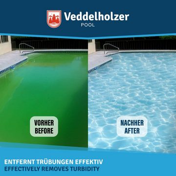 Veddelholzer Garten Poolpflege Poolklar Kristallklar Pool & Whirpool Zubehör gegen trübes Poolwasser