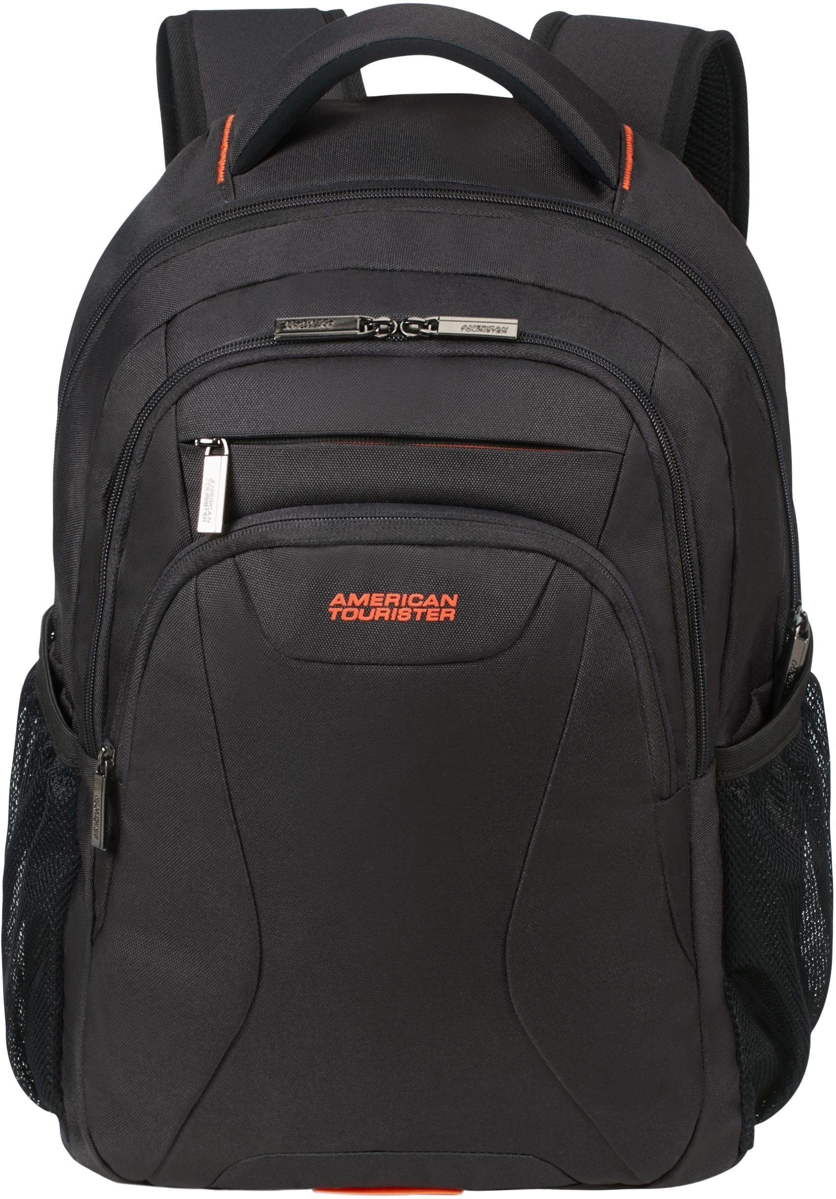 American Tourister® Laptoprucksack At Work, black/orange, Freizeitrucksack Arbeitsrucksack Laptoprucksack