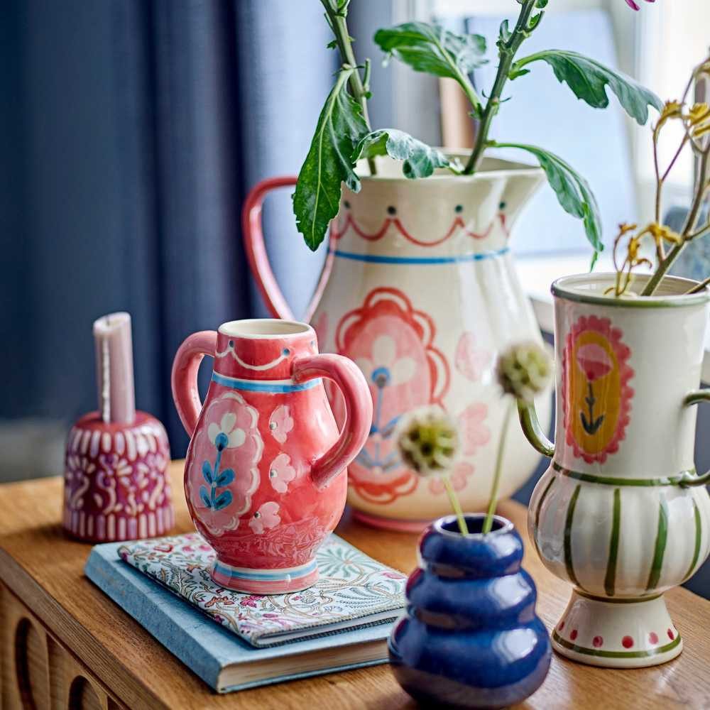 Bloomingville Kerzenhalter Bloomingville Kerzenhalter SAMSIN Violett 7x7 cm günstig online kaufen