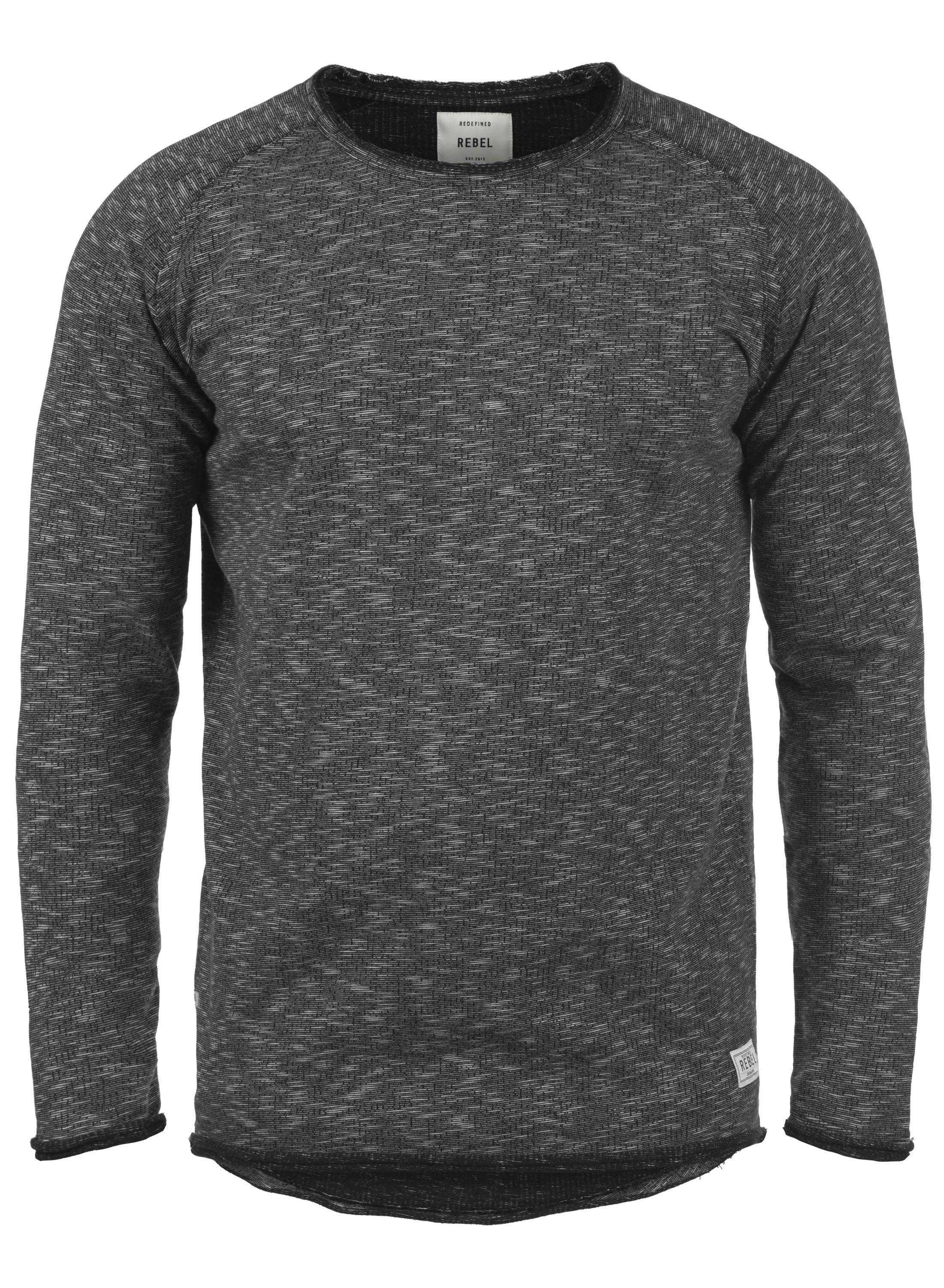 REDEFINED REBEL Sweatshirt Matti Sweatpullover mit offenen Saumabschlüssen