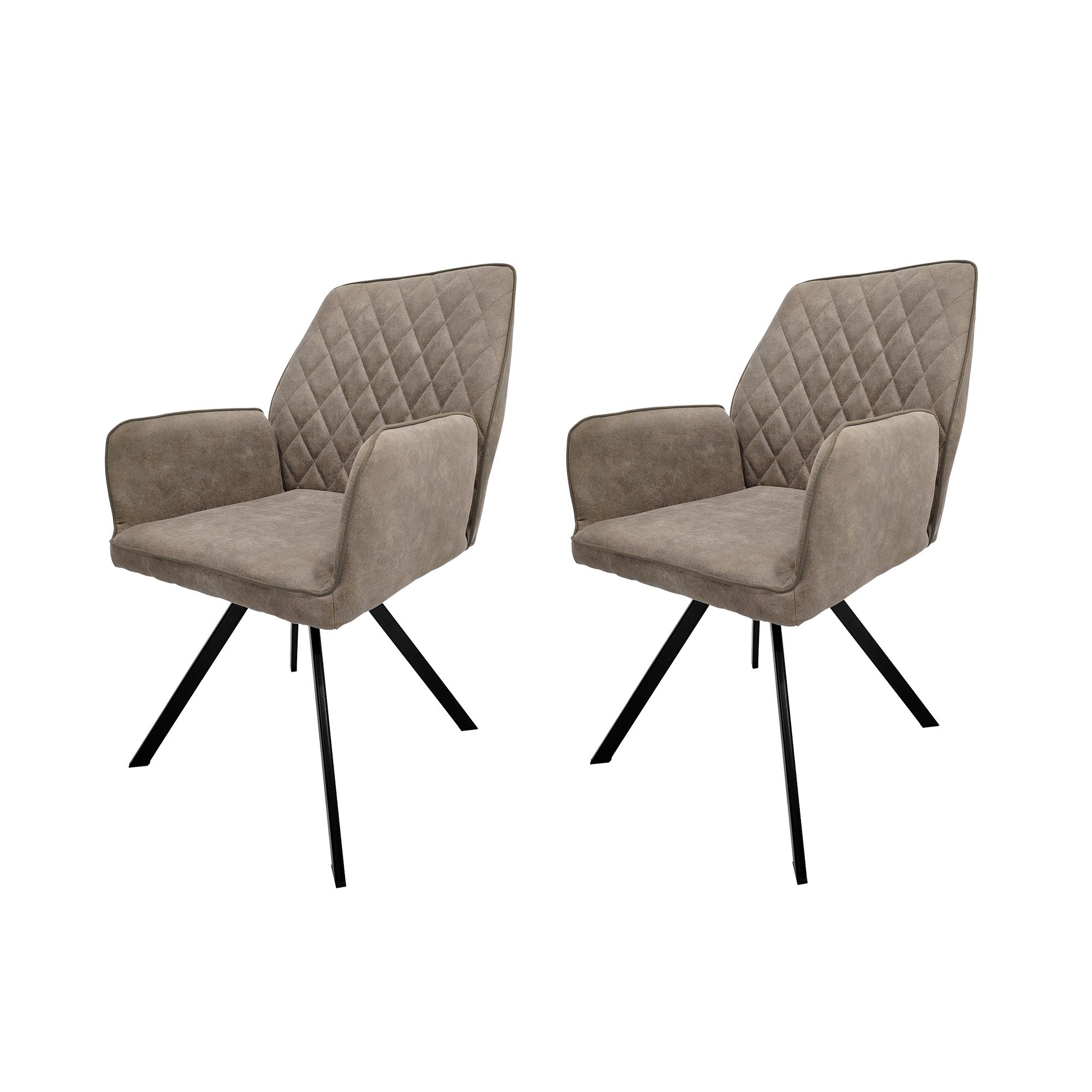 HTI-Living Polsterstuhl Esszimmerstuhl Tumalo Braun 2er-Set (Set, 2 St), Es günstig online kaufen