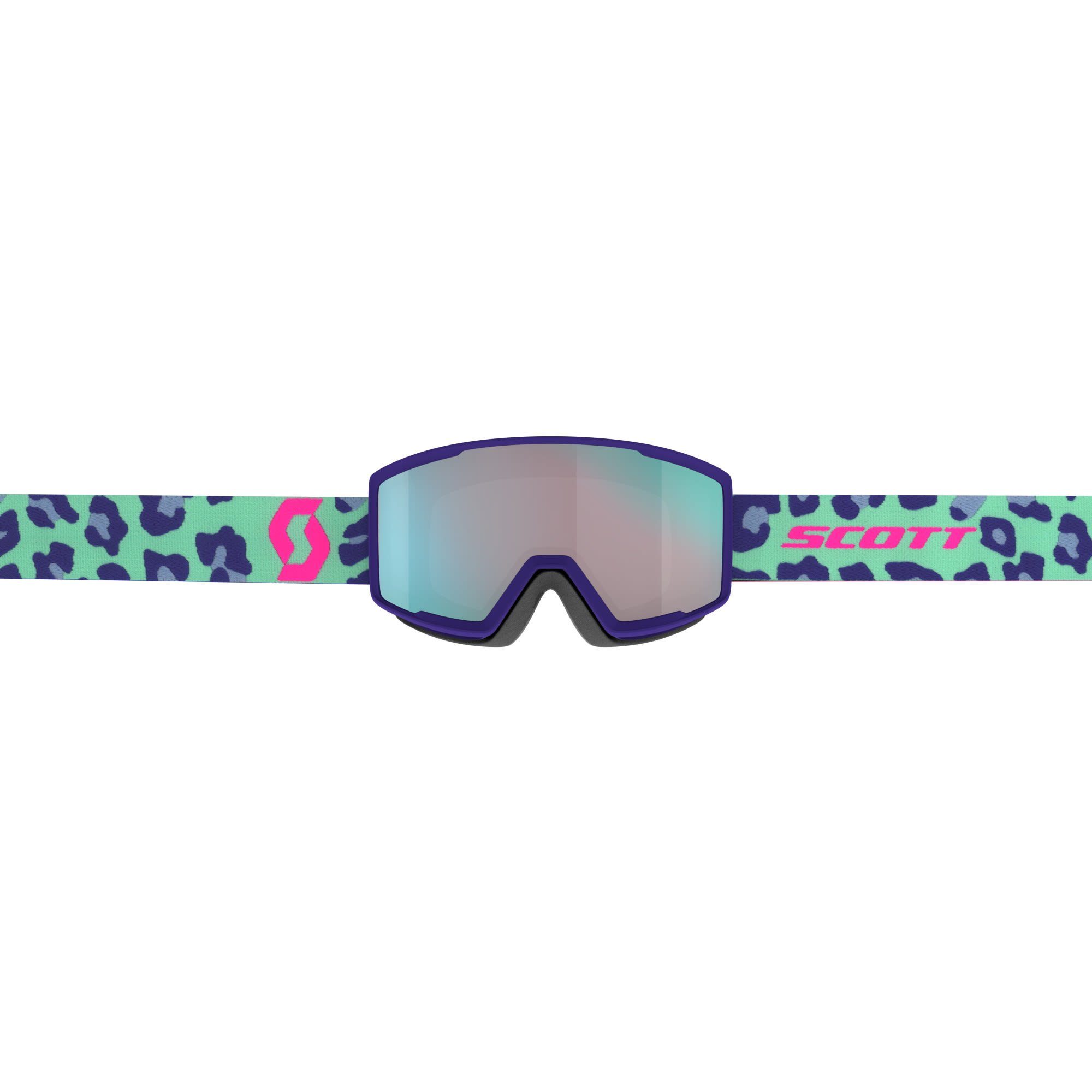 Accessoires Green Pink Goggle - Scott Factor - Enhancer Aqua Skibrille Scott Chrome Neon Pro Mint