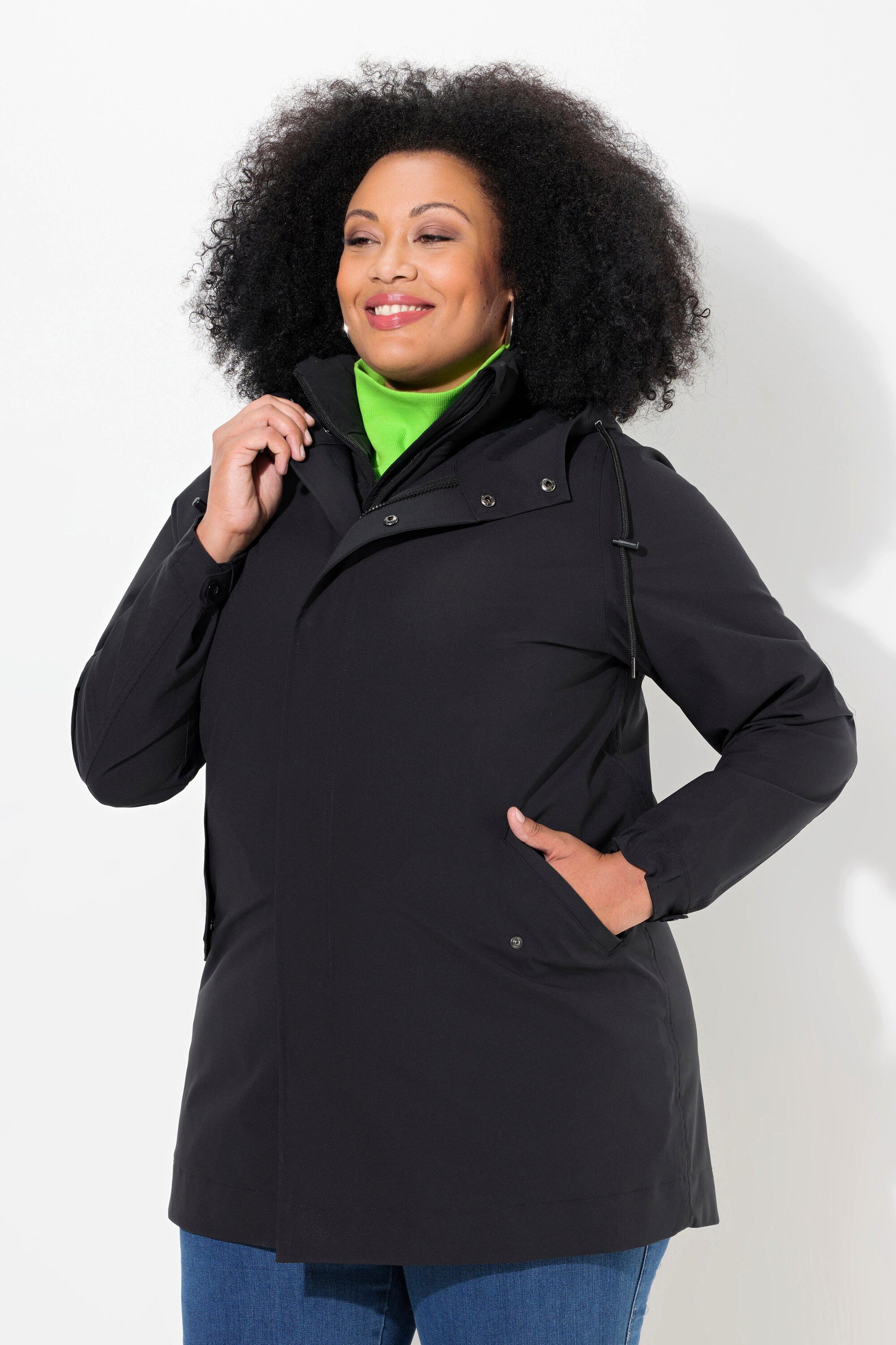 Ulla Popken Funktionsjacke HYPRAR 3-in1-Funktionsjacke A-Linie günstig online kaufen