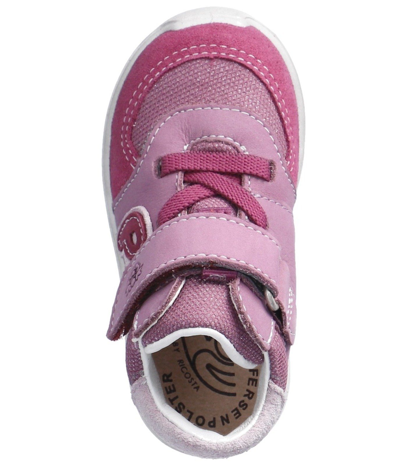 Leder/Textil Pepino Halbschuhe Pink Violett Schnürschuh